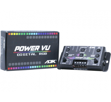 Central Medidor de Áudio Power Vu Digital Para Faróis de Led RGB