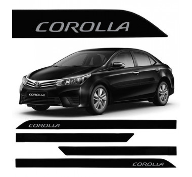 Friso Lat. Pint. Corolla Preto Eclipse Facao - Tiger