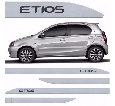 Friso Lat. Pint. Etios Prata Lua Nova Facao - Tiger