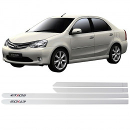 Friso Lateral Pintado Etios Branco Perola - Tiger
