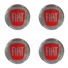 Emblema Calota Fiat (4 Peças)