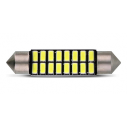 Lâmpada Led Torpedo 36mm 16 Leds Alto Brilho