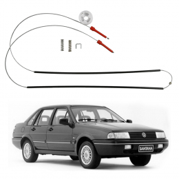 Kit reparo de Máquina de vidro elétrico Santana 1988 até 98 - Dianteiro