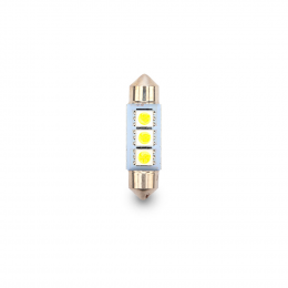 Lâmpada LED Tarponn Torpedo 5050 3SMD 36MM 12v 6000k