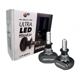 Lâmpada Ultra Led Shocklight Titanium H3 6000k 10000 Lumens 