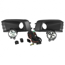 Kit Farol Auxiliar Saveiro Trend/Tropper G6 2013/... Com Grade Botão Modelo Original