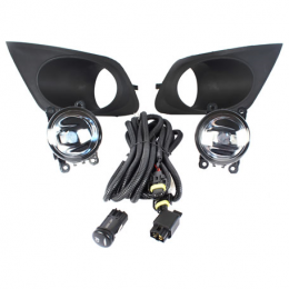 Kit Farol Auxiliar Ford Ka 2012 à 2014 Botão Modelo Original com Grade