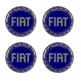 Emblema Calota Fiat Azul Prime - Gm Acessorios