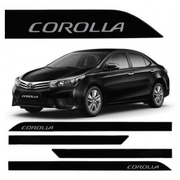 Friso Lat. Pint. Corolla Preto Eclipse Facao - Tiger