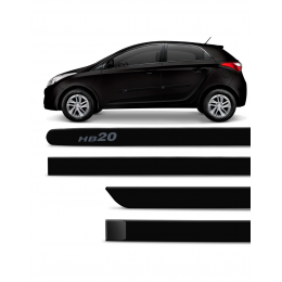 Friso Lateral Pintado Hb20 Preto Onix