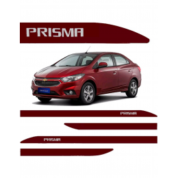 Friso Lateral Pintado Prisma Vermelho Carmim