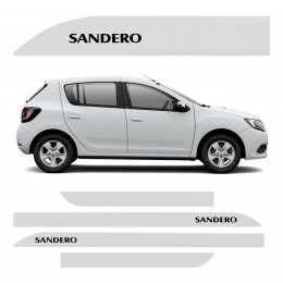 Friso Lat. Pint. Sandero Branco Glacier Facao - Tiger