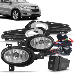 Kit Farol De Milha Honda Hr-V 2015 Mold Cromo