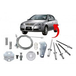 Kit Reparo Maquina Vidro Elétrica Astra Traseira Direita - Completo