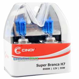 Lampada Super Branca H7 55/60w 8500k - Cinoy