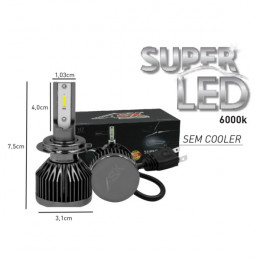 Lâmpada Super Led H16 4800 Lúmens 40w Bivolt Csp  - Asx