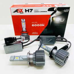 Led Headlight H7 12000 Lúmens 100w Bivolt - Asx