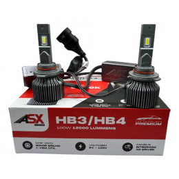Led Headlight Hb3 e Hb4 12000 Lúmens 100w Bivolt - Asx