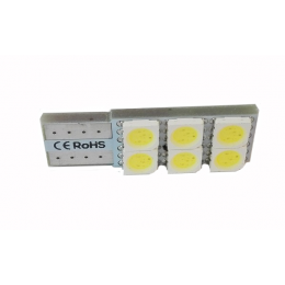 Led Lampada Esmagada Branco 06 Led Luz De Placa - Micel