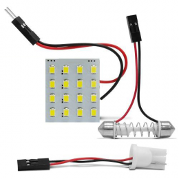 Led Lampada Torpedo E Esmagada Placa 16 Leds