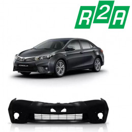 Para-choque Corolla 2015 a 2017 Dianteiro Preto Liso - R2a