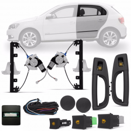 Vidro Elétrico Gol G6 Traseiro - Kit Glass