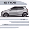Friso Lat. Pint. Etios Prata Lua Nova Facao - Tiger - 1