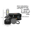 Lâmpada Super Led H16 4800 Lúmens 40w Bivolt Csp  - Asx - 1